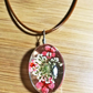 Dried Eternal Flower Specimens Necklaces