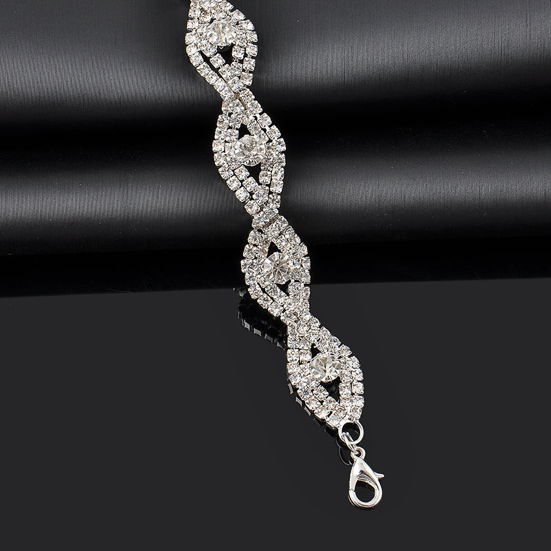 Crystal Bracelet Flash Diamond Bracelet Women's Simple Bracelet