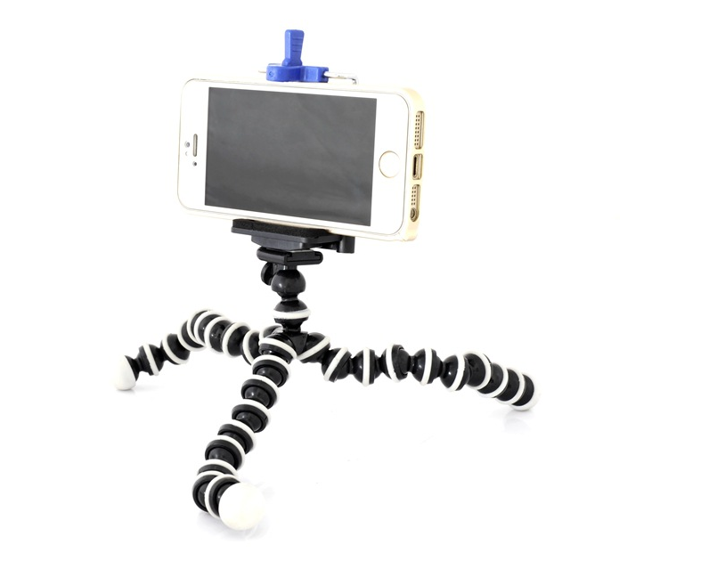 Compatible with Apple, Large Octopus Flexible Tripod Stand Gorillapod for Phone Telefon Mobile Phone Smartphone Dslr and Camera Table Desk Mini Tripod