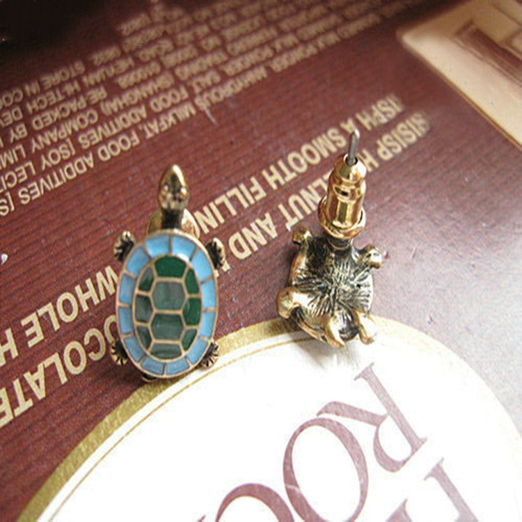 Green Turtle Stud Earrings Women Charm Stud Jewelry Birthday Holiday Gifts