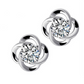 Petal Flower Stud Earrings Female Girl Fashion Earrings Birthday Holiday Gifts