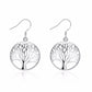 Tree Pendant Jewelry Fashion Dangle Earrings for Girls Party Birthday Gift