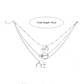Fashionable Multilayer Boho Moon Map Necklace