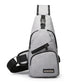 New shoulder bag men's charging bag sports men's usb chest bag outdoor diagonal package