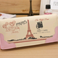 New women's wallet color printing fashion wallet card wallet