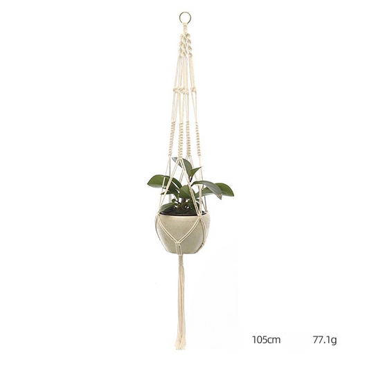 Custom Hand-knitted Hanging Flowerpot Net Bag