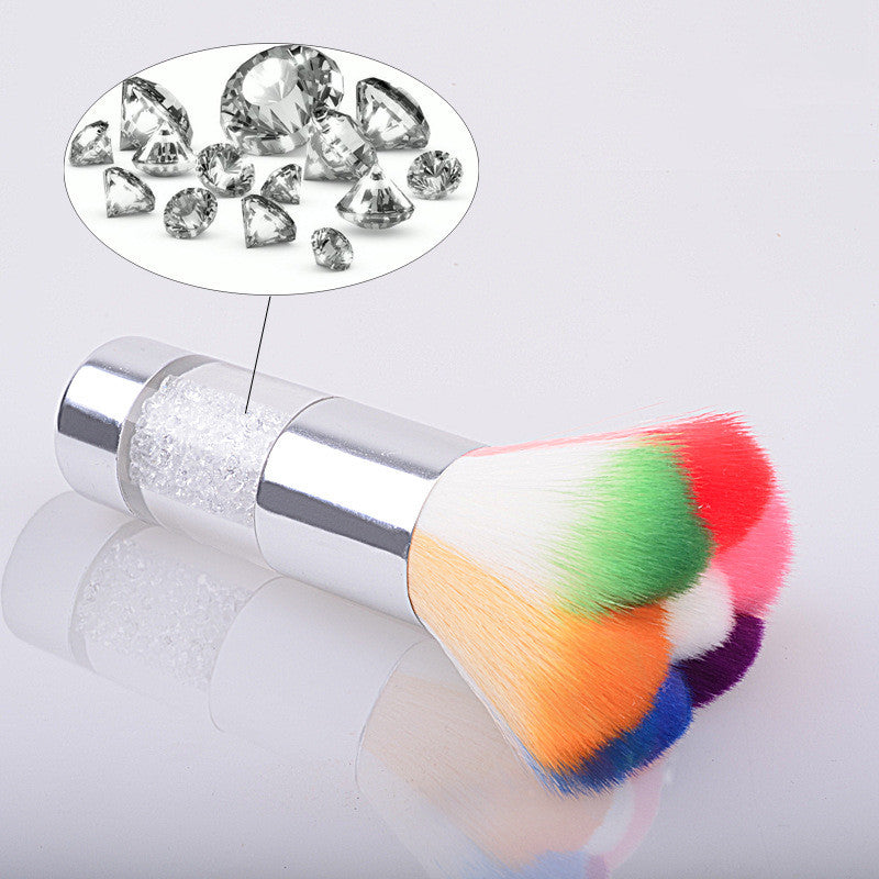 Water Drill Metal Handle Petal Type Nail Brush