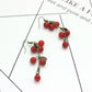 Red Currant Ear Drop Earrings Dangle Women Fashion Jewelry Gift for Her