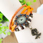 Fashionable Casual Ladies Watch Leather Wrapped Bracelet Epidermis Women Table Butterfly Pendants Wholesale Children Table