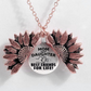 Sunflower Double-layer Lettering Necklace