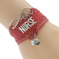 Vintage Jewelry, Medical Bag, Bracelet, Hand-knitted Bracelet