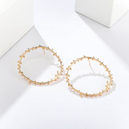 Branch Design Large Hoop Gift Earrings Dangle Women Fashion Jewelry Jewellery