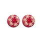 Red Ball Stud Earrings Women Jewelry Mom Gift Everyday Wear Earrings