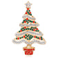 Rhinestone Christmas Tree Brooch