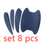 4pcs / set of door stickers carbon fiber scratch-resistant car handle stickers