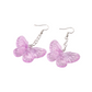 Purple Butterfly Drop Earrings Cute Dangle Earrings Women Jewelry Gift for Her