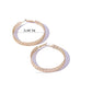 Hollow Chain Hoop Earring Women Jewelry Mom Gift Everyday Wear Earrings