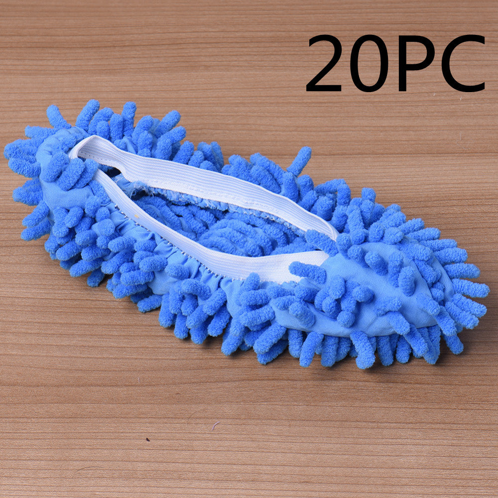 2pcs Set Multifunctional Chenille Micro Fiber Slipper Shoe Covers Clean Slippers Lazy Drag Shoe Mop Caps Household CleanTools