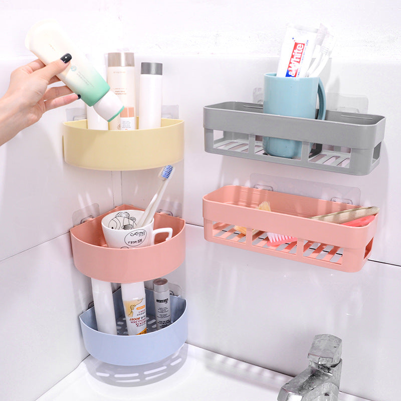 Bathroom Wall-mounted Shelf Free Of Perforation