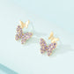 Purple Butterfly Stud Earrings for Girls Women Stud Jewelry Gift Accessories