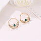Leaves Detail Ring Dangle Earrings Jewelry Accessories Girls Fashion Accessory
