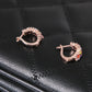 Colorful Stones Hoop Earring Women Jewelry Mom Gift Everyday Wear Earrings