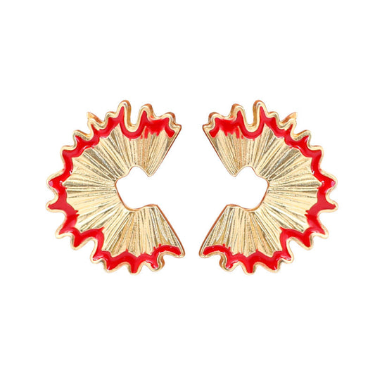 Pencil Shavings Jewelry Stud Earring Modern Fashion Women Earrings Piercing