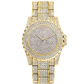 Fashion Bling Casual Ladies Female Quartz Gold Watch Crystal Diamond