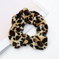 Vintage leopard spotted hair circle fabric hair accessory