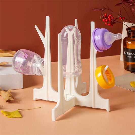 Bottle Drying Rack Baby Feeding Bottles Drain Rack Pacifier Cleaning Dryer Drainer Storage Creative Tree Branch Holder