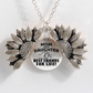 Sunflower Double-layer Lettering Necklace