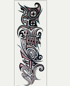 Waterproof full arm tattoo sticker