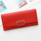 Women's wallet Korean version of the three fold long buckle clasp bag multi-card position pu leather wallet factory direct one generation