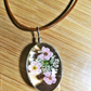 Dried Eternal Flower Specimens Necklaces