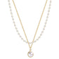 European And American Fashion Double-layer Pearl Clavicle Chain