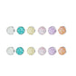 6pairs Glitter Sparkle Stud Earrings Women Jewelry Mom Gift Everyday Wear