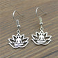 Lotus Yoga Drop Dangle Earrings Women Jewelry Gift for Her Accessories
