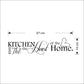New Kitchen Is Heart Of The Home Letter Pattern Wall Sticker PVC Removable Home Decor DIY Wall Art MURAL