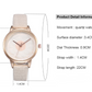 3D flower dial fashion simple quartz watch