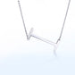 Fabulous Rose Gold Plated Stainless Steel Initial Letter Pendant Necklace