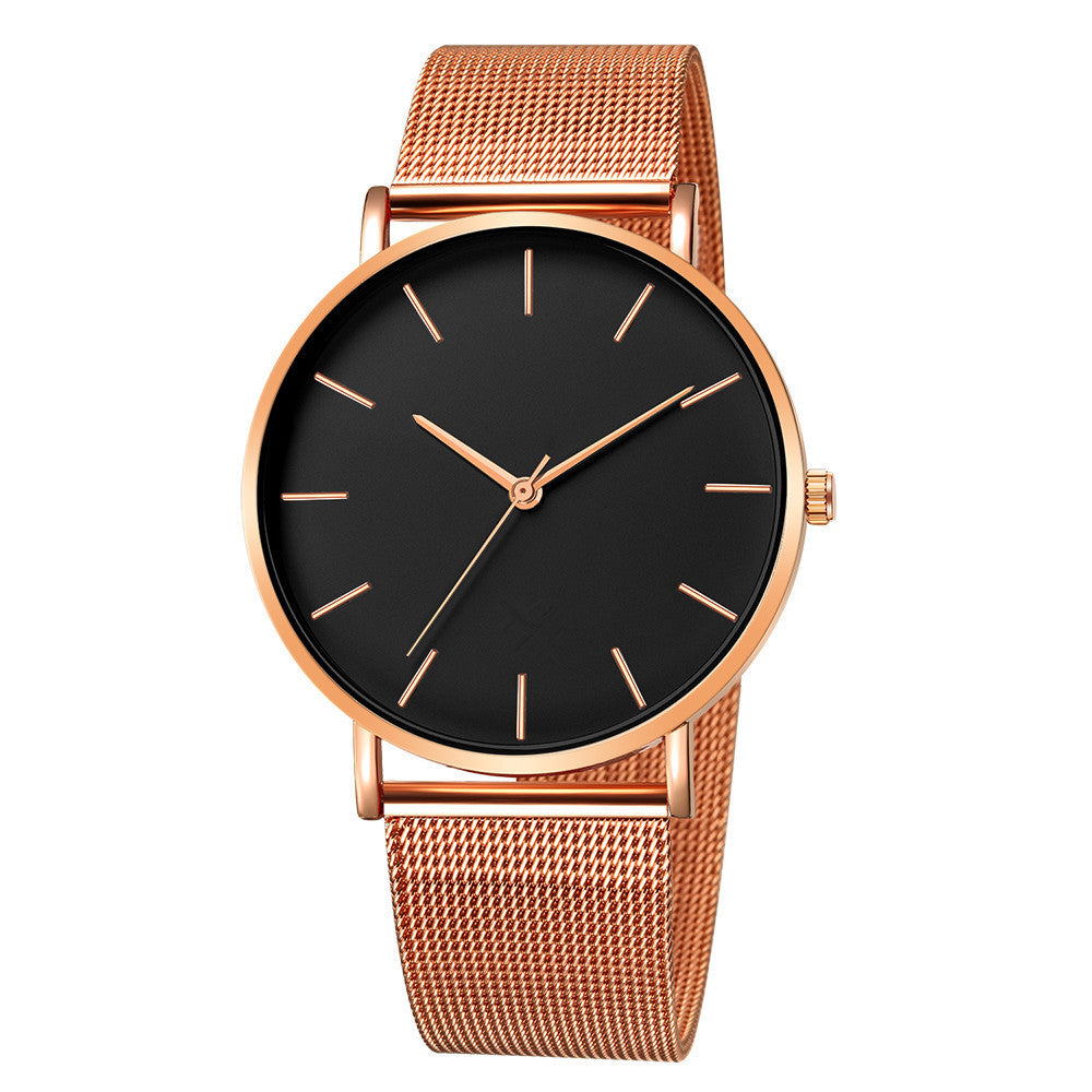 Mesh belt men's watch