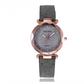 Matte belt color foundation with diamond dial quartz watch