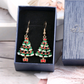 Fashion Jewelry Earrings Christmas Tree Shaped Ear Stud Party Banquet Gift