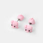 Pink Piggy Soft Clay Cartoon Animal Earrings Female