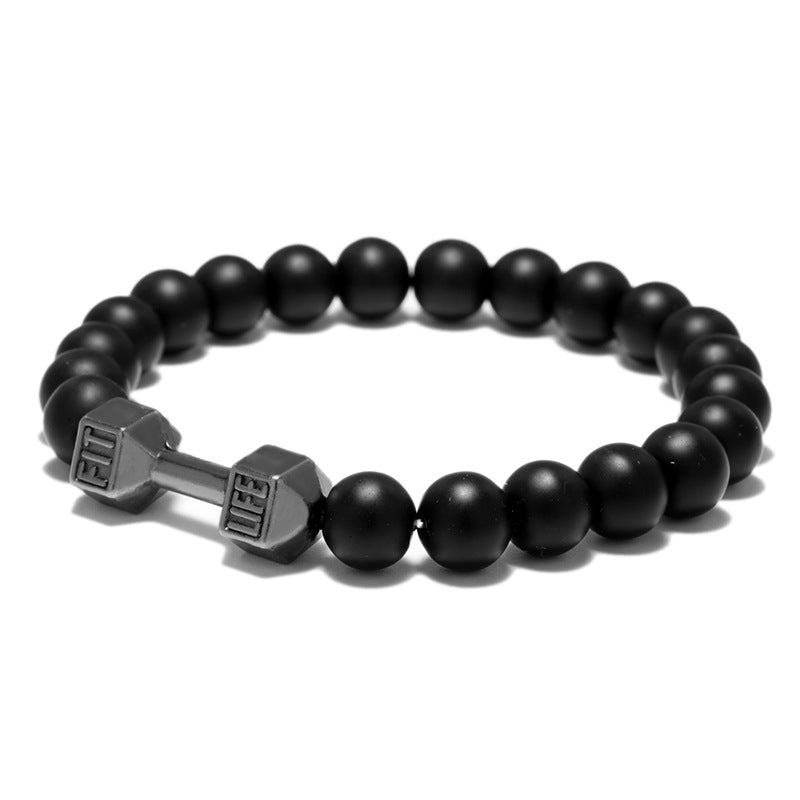 FIT LIFT Metal Dumbbell Beads Bracelet Jewelry