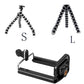 Compatible with Apple, Large Octopus Flexible Tripod Stand Gorillapod for Phone Telefon Mobile Phone Smartphone Dslr and Camera Table Desk Mini Tripod