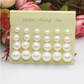 12pairs Pearl Style Stud Earrings for Girls Women Stud Jewelry Gift Accessories