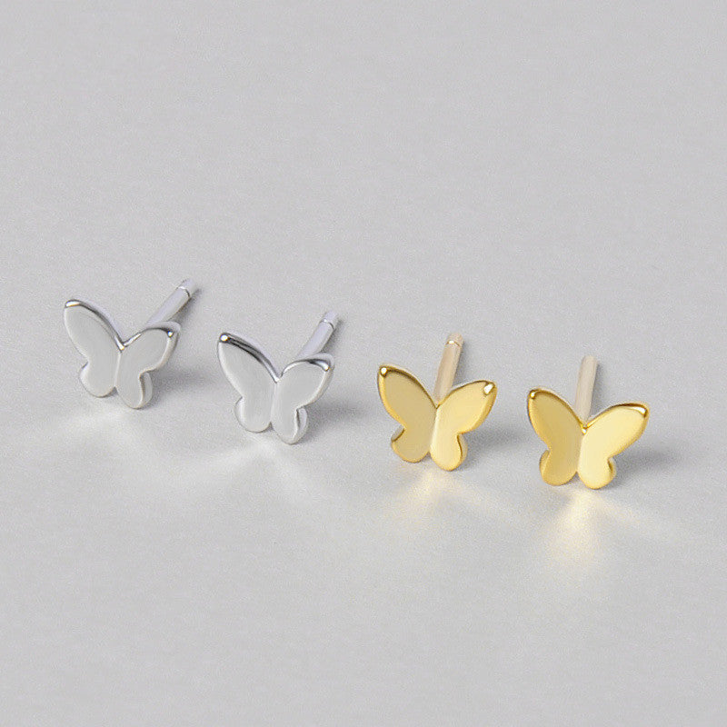 Ladies Butterfly Silver Earrings