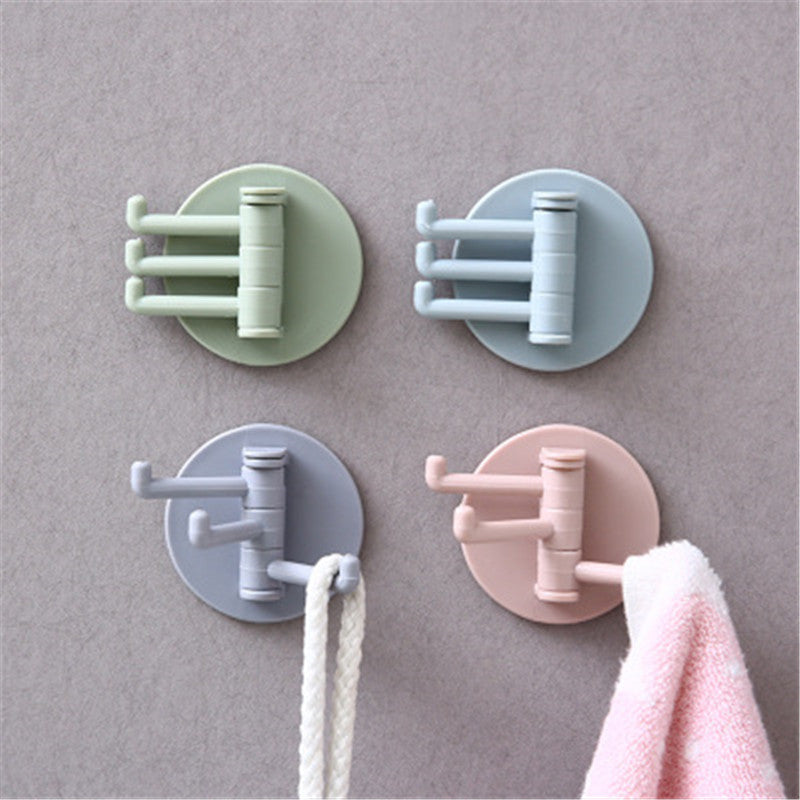 ABS Creative Hook Kitchen Wall Hanging Nail-Free Door Hooks Hooks for Bathroom Kitchen Storage Racks