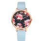 High Quality Fashion Leather Strap Rose Gold Women Watch Casual Love Heart Quartz Wrist Watch Women Dress Ladies Luxury Watches